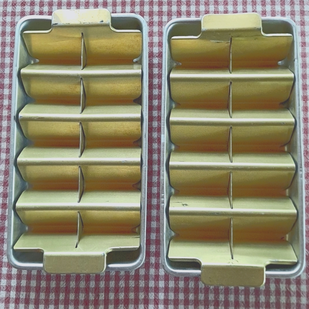 Vintage Aluminum Ice Trays